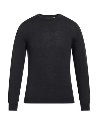 Slowear Man Sweater Charcoal Size 36 Virgin Wool, Polyamide In Blue