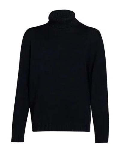 Slowear Man Turtleneck Blue Size 46 Virgin Wool, Polyamide