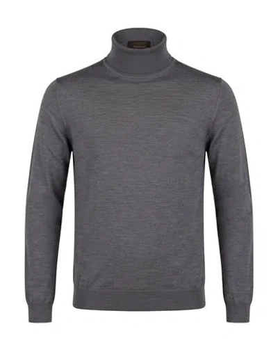 Slowear Man Turtleneck Grey Size 36 Virgin Wool, Polyamide In Multi