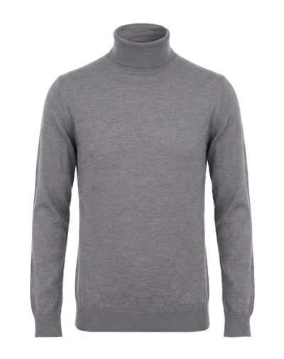 Slowear Man Turtleneck Grey Size 40 Virgin Wool, Polyamide In Gray
