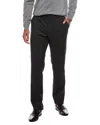 Slowear Matty Wool Flat Front Trouser In Black