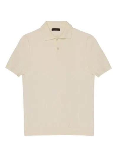 Slowear Men's Bouclé Short-sleeve Polo Shirt In Brown