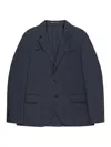 Slowear Men's Canvas Single-breasted Blazer In Blue