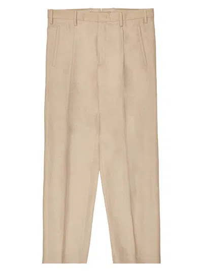 Slowear Men's Wool-linen Straight-leg Trousers In Pink