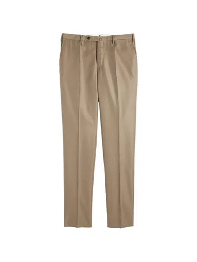 Slowear Model 39 Wool-blend Twill Trousers In Brown