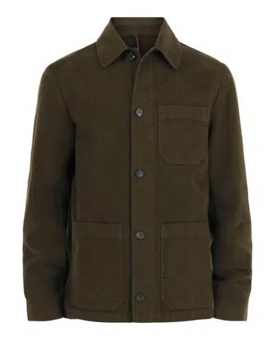Slowear Monterdoro Regular-fit Overshirt In Green