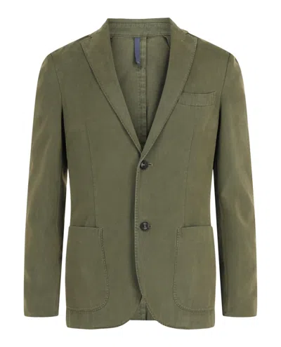 Slowear Monterdoro Single-breasted Slim Fit Blazer In Green