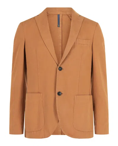Slowear Monterdoro Single-breasted Slim Fit Blazer In Brown