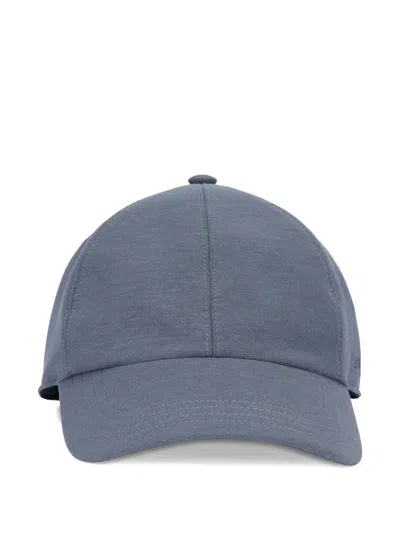 Slowear Panelled Baseball Cap In Blue