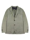 Slowear Patch-pocket Wool Blend Blazer In Green