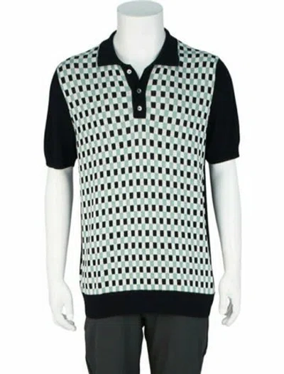 Pre-owned Slowear Patterned Polo W/ Tags In Blue