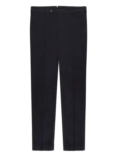 Slowear Patterned Slim Trousers In Black