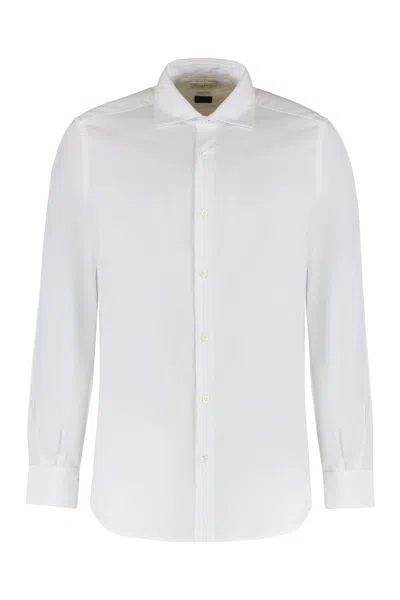 Slowear Pique Cotton Shirt In White