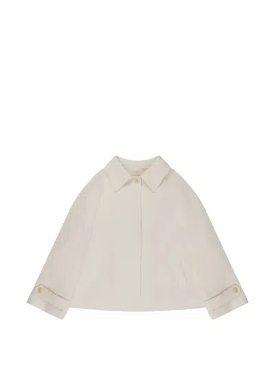 Slowear Pleat-detail Wide-fit Jacket In Neutral