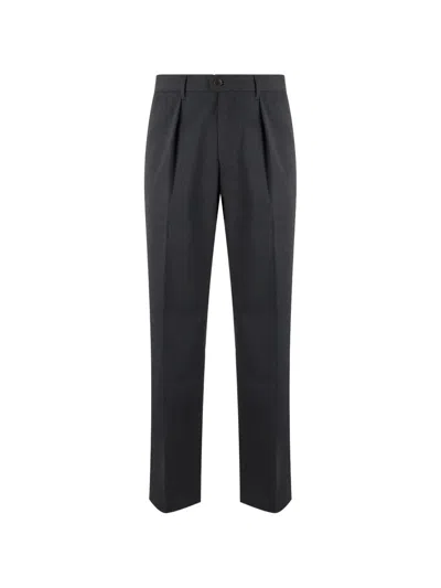 Slowear Pleated Straight-leg Trousers In Gray