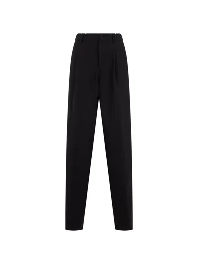 Slowear Pleated Tapered Trousers In Black