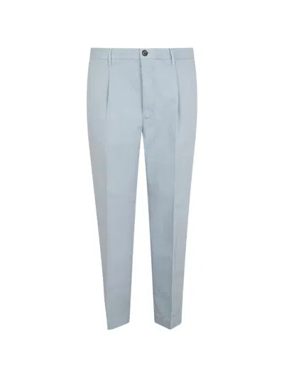 Slowear Tapered Pleated Cotton-blend Gabardine Trousers In Gray