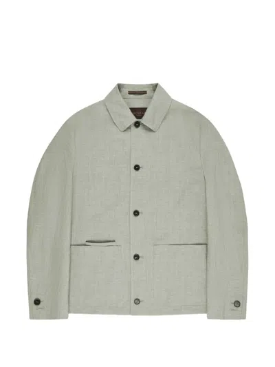Slowear Pocket Shirt Jacket In Gray