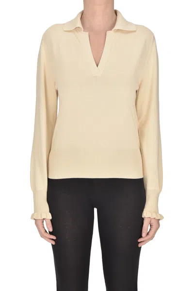 Slowear Polo Style Pullover In Neutral