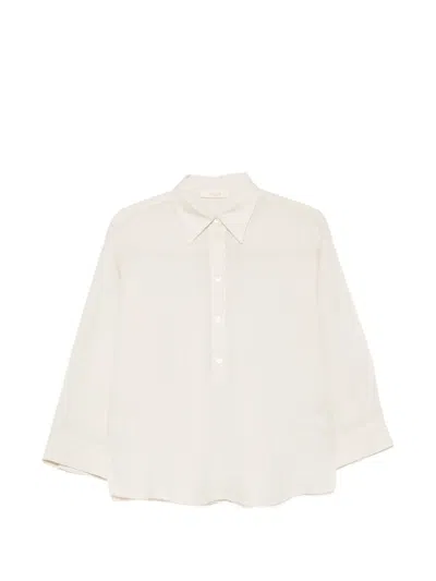 Slowear Polo-collar Blouse In Neutral