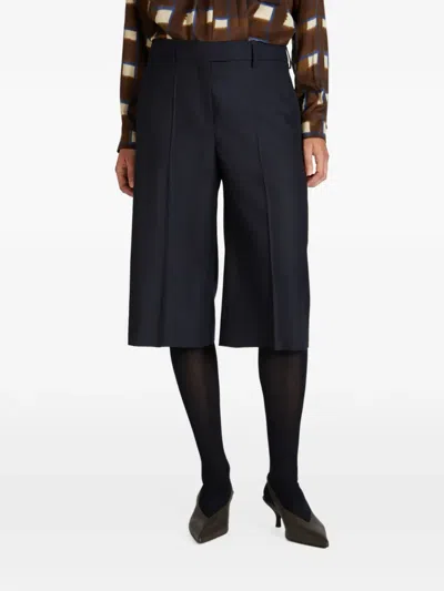 Slowear Pressed-crease Shorts In Black