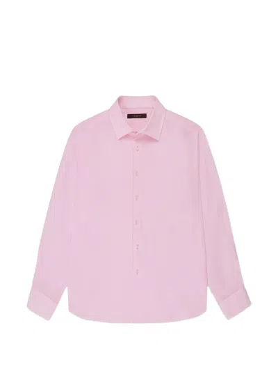 Slowear Regular-fit Linen Shirt In Pink