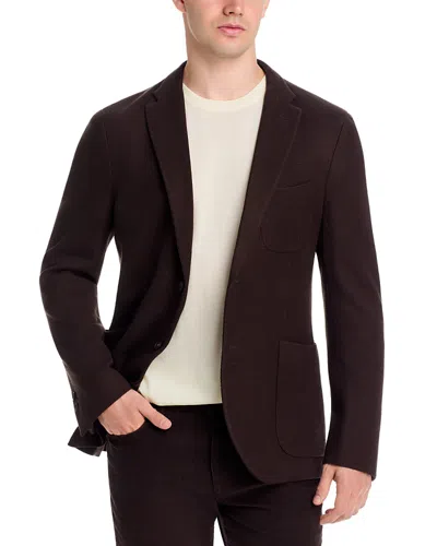 Slowear Regular Fit Single Breasted Jersey Jacket In Brown