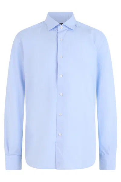 Slowear Regular-fit Long-sleeve Dress Shirt In Blue