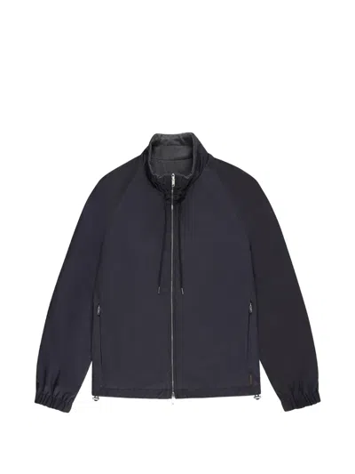 Slowear Reversible Taffeta Blouson Jacket In Blue