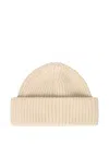Slowear Ribbed Beanie In Neutral