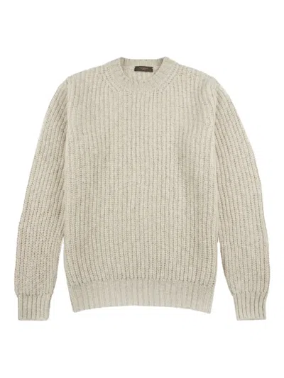 Slowear Round-neck Wool Sweater In Neutral