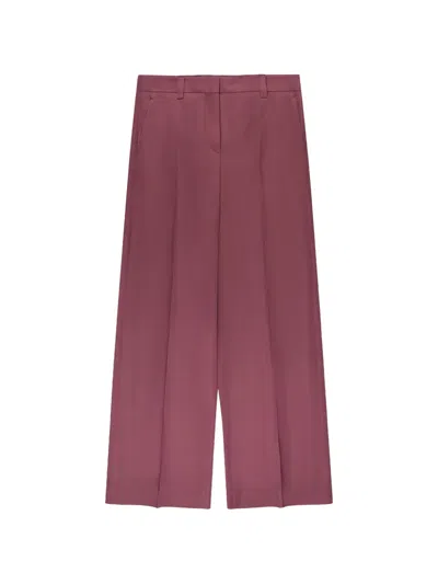 Slowear Satin Regular-fit Trousers In Purple