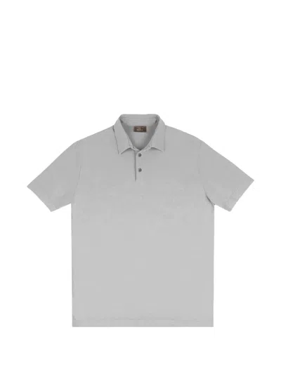 Slowear Short-sleeve Polo Shirt In Gray