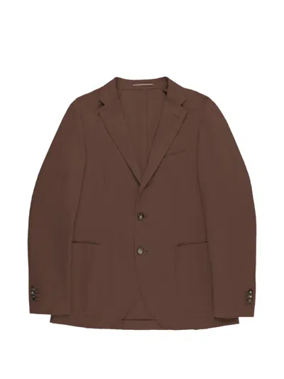 Slowear Single-breasted Blazer In Brown