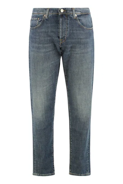 SLOWEAR SLOWEAR SLIM FIT JEANS WITH FIVE POCKETS