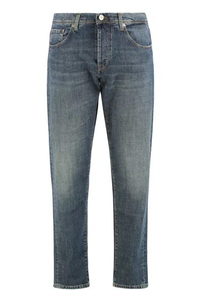 Slowear Slim-fit Five-pocket Jeans In Denim