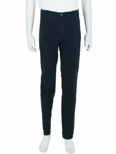 Pre-owned Slowear Solid Pants W/ Tags In Blue