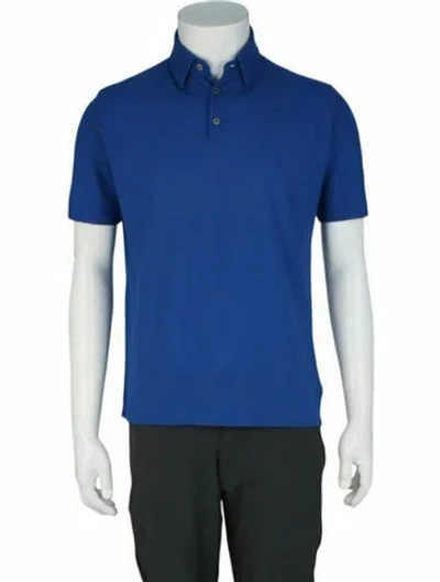 Pre-owned Slowear Solid Polo W/ Tags In Blue