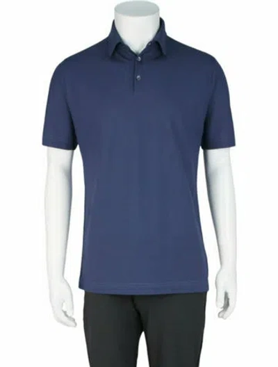 Pre-owned Slowear Solid Polo W/ Tags In Blue