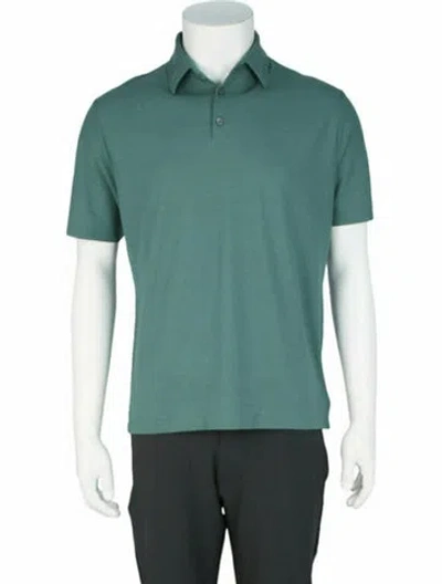 Pre-owned Slowear Solid Polo W/ Tags In Green