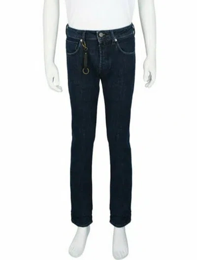 Pre-owned Slowear Solid Straight-leg  Jeans W/ Tags In Blue