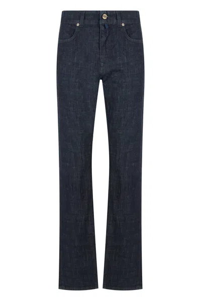 Slowear Straight-leg Cotton-blend Denim Jeans In Multi