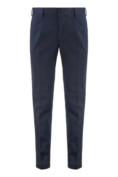 Slowear Stretch Cotton Chino Trousers In Blue