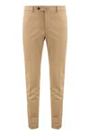 Slowear Buttoned-welt-pocket Chino Trousers In Neutral