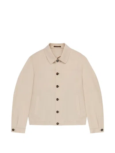 Slowear Summertime Tailored Blouson Jacket In Neutral