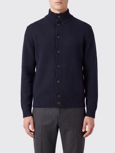 Slowear Wool Cardigan In Blue