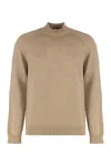Slowear Sweater With A Turtleneck In Wool In Nude