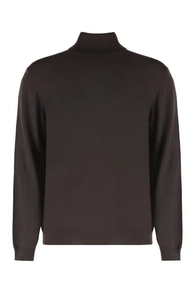 Slowear Sweater With Turtleneck In Wool In Gray