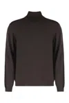 Slowear Sweater With Turtleneck In Wool In Brown