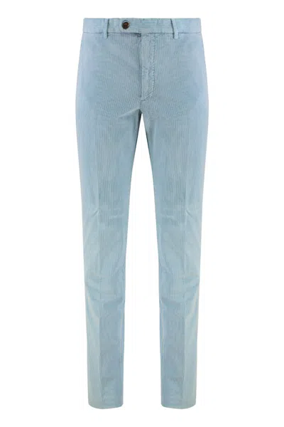 Slowear Tapered Fit Corduroy Pants In Blue